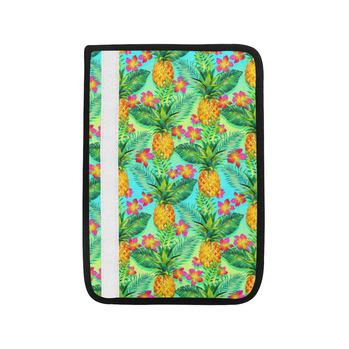 Pineapple Pattern Print Design PP010 Car Seat Belt Cover