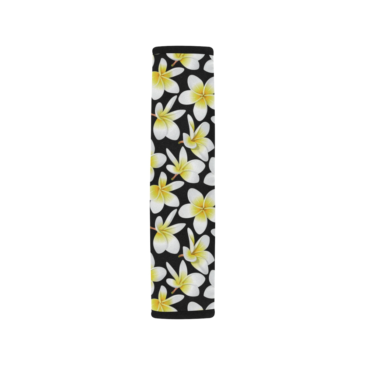 Yellow Plumeria Hawaiian Flowers Car Seat Belt Cover