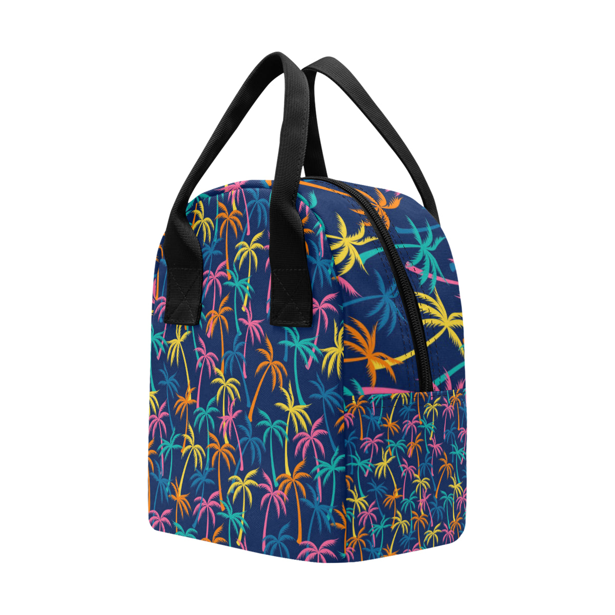 Palm Tree Pattern Print Design PT013 Insulated Lunch Bag