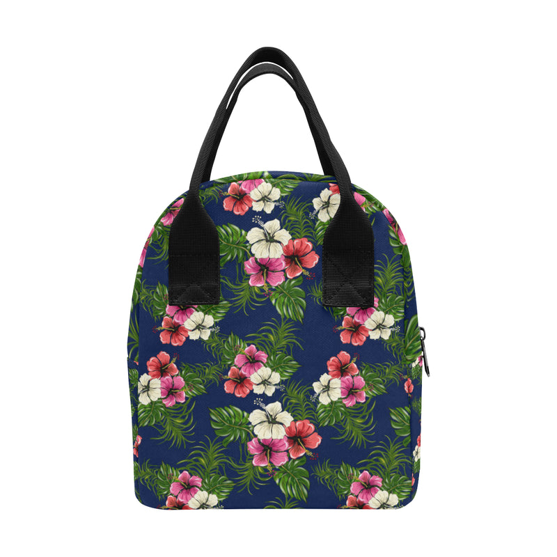 Hibiscus Pattern Print Design HB028 Insulated Lunch Bag