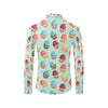 Cupcake Pattern Print Design 01 Men's Long Sleeve Shirt