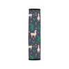 Llama Cactus Pattern Print Design 012 Car Seat Belt Cover