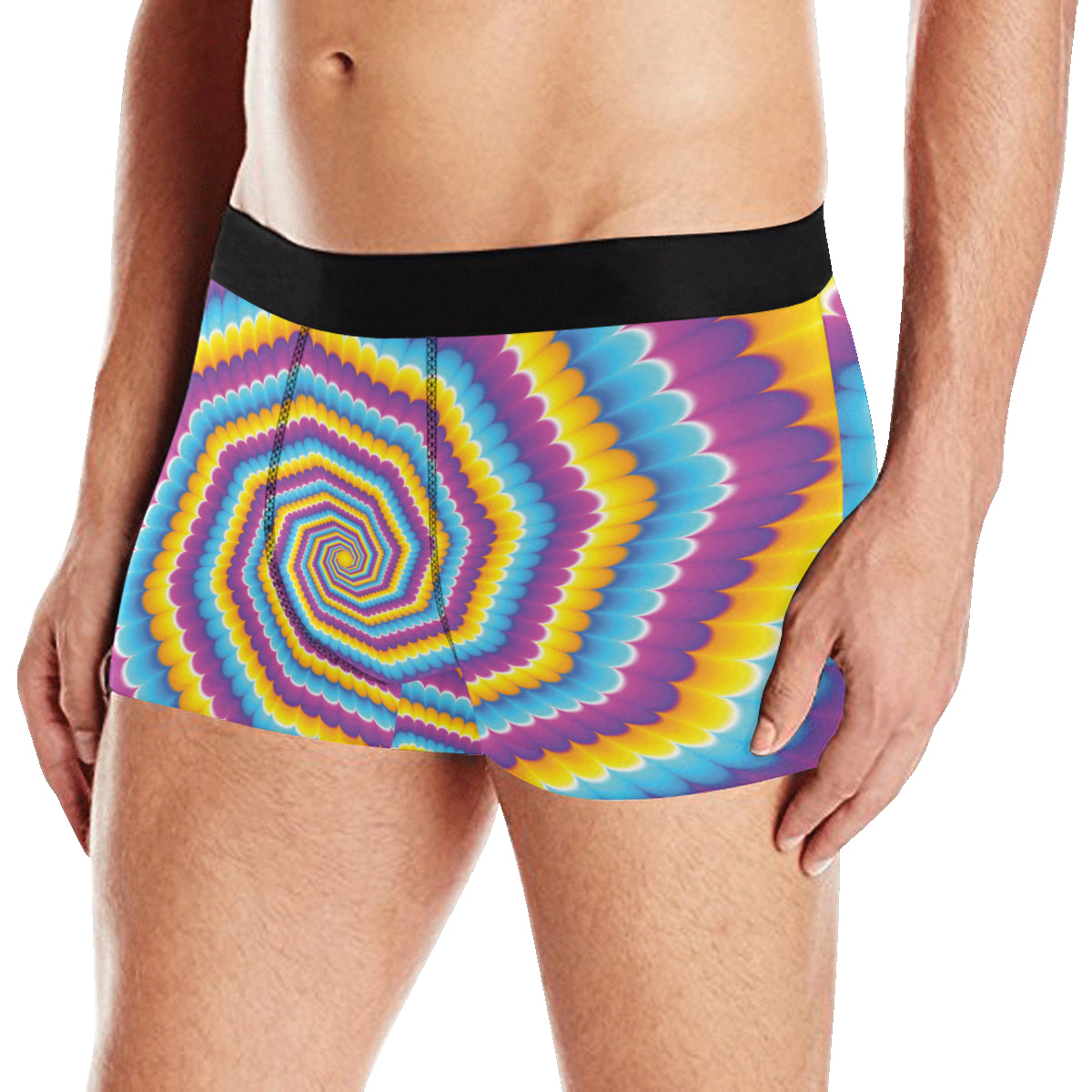 Optical illusion Pattern Print Design A04 Men's Boxer Briefs