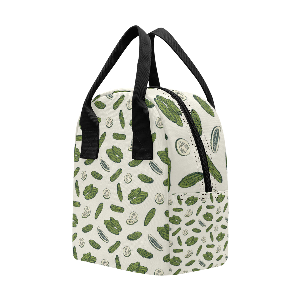 Cucumber Pattern Print Design CC05 Insulated Lunch Bag