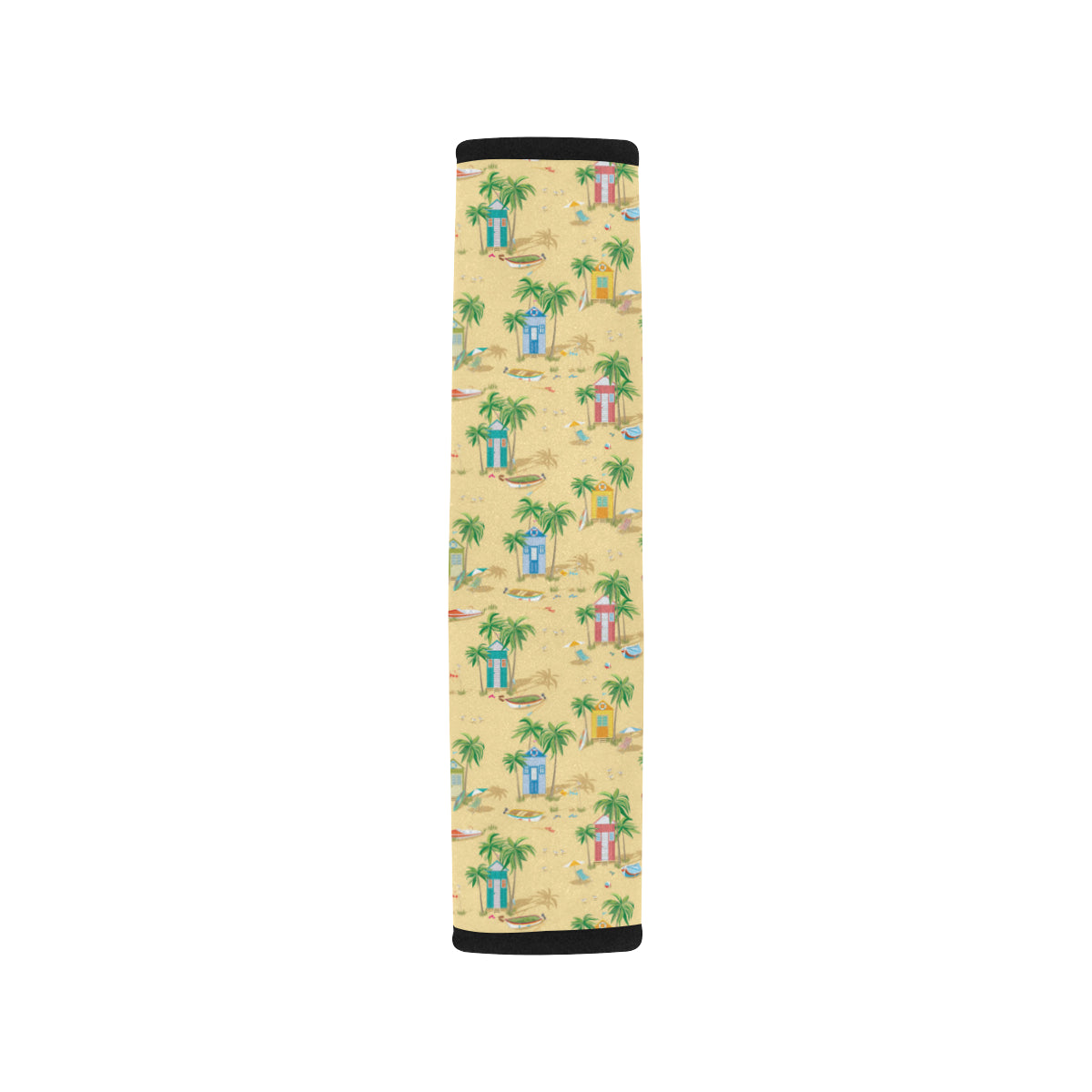 Beach Themed Pattern Print Design 01 Car Seat Belt Cover
