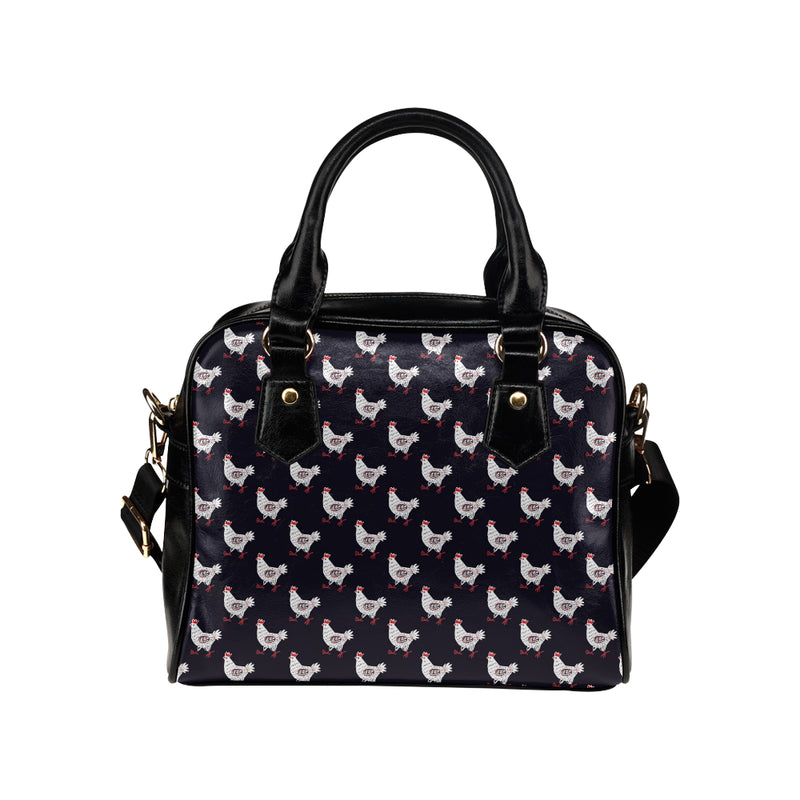 Chicken Pattern Print Design 03 Shoulder Handbag