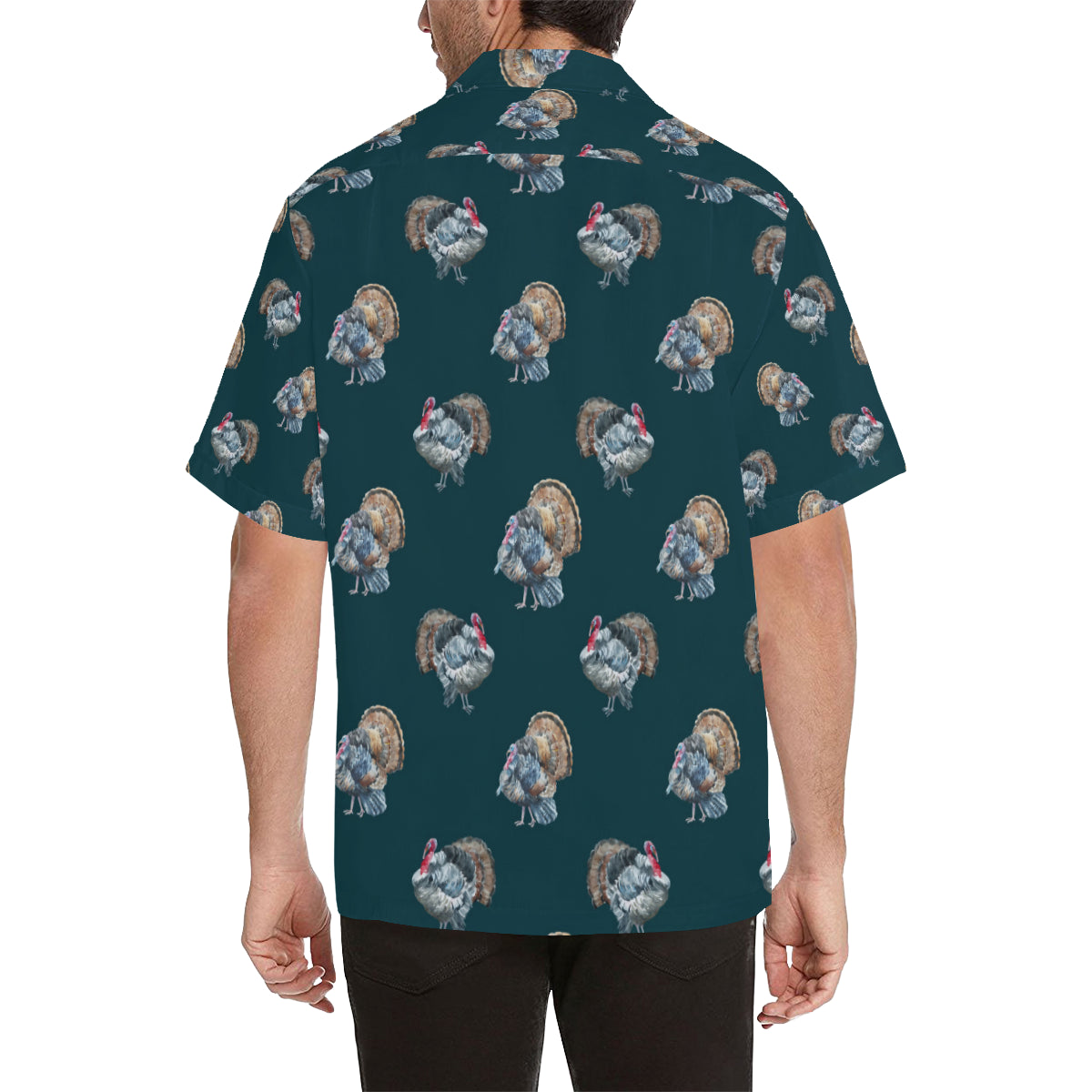Turkey Pattern Print Design 03 Men's Hawaiian Shirt