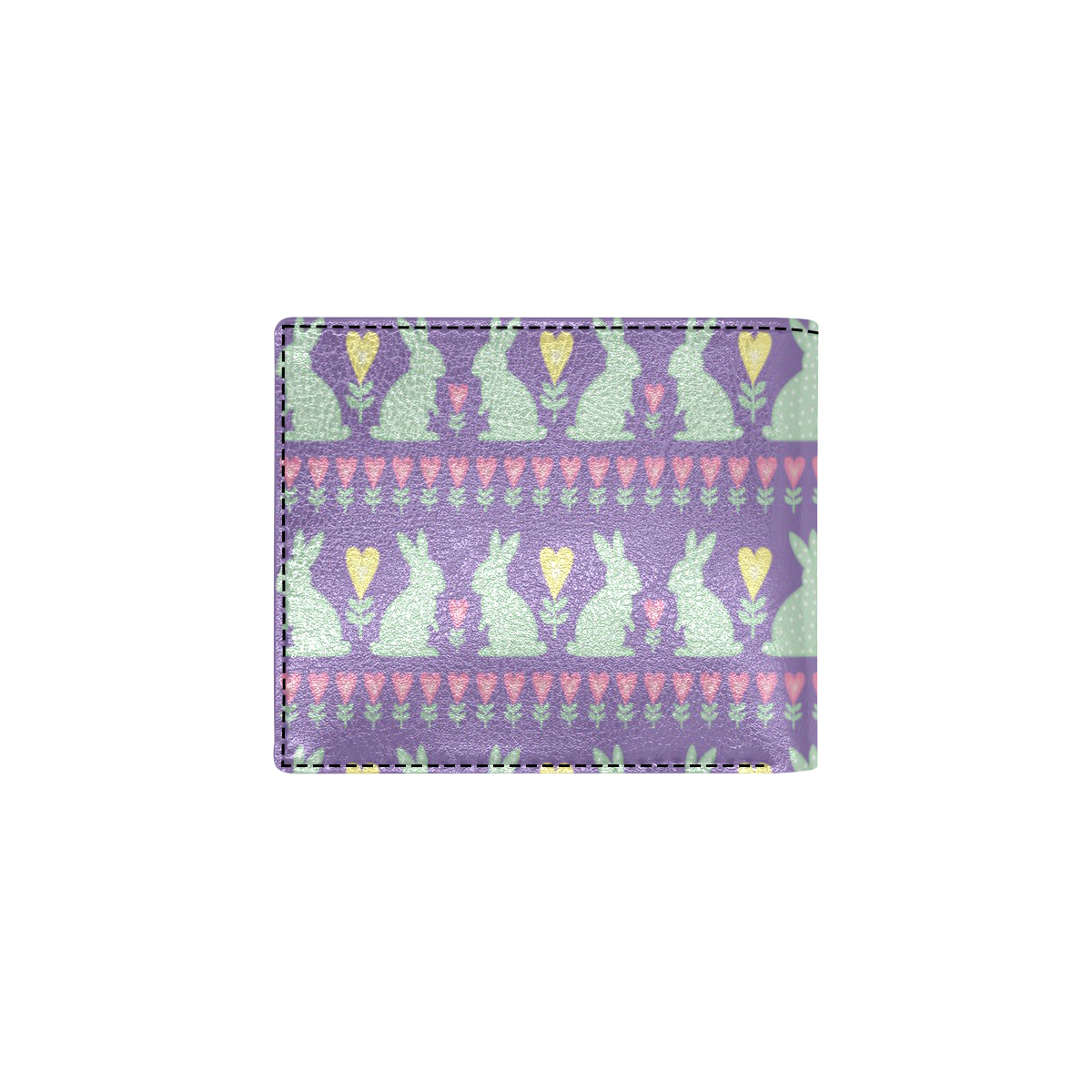 Rabbit Pattern Print Design RB01 Men's ID Card Wallet