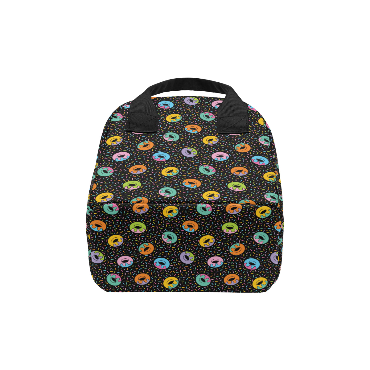 Donut Pattern Print Design DN012 Insulated Lunch Bag