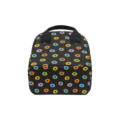 Donut Pattern Print Design DN012 Insulated Lunch Bag