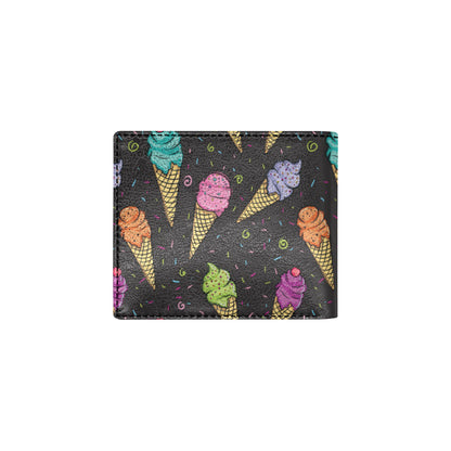 Ice Cream Pattern Print Design IC06 Men's ID Card Wallet