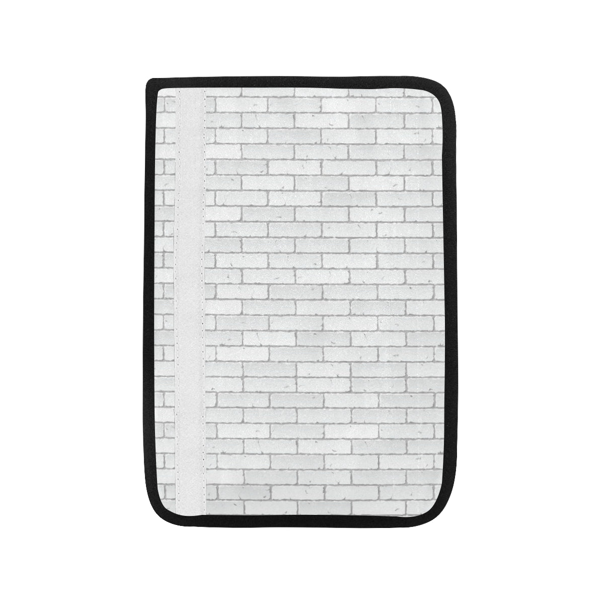 Brick White Pattern Print Design 03 Car Seat Belt Cover