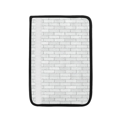 Brick White Pattern Print Design 03 Car Seat Belt Cover