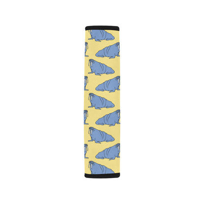Walrus Pattern Print Design 02 Car Seat Belt Cover