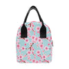 Cherry Blossom Pattern Print Design CB04 Insulated Lunch Bag