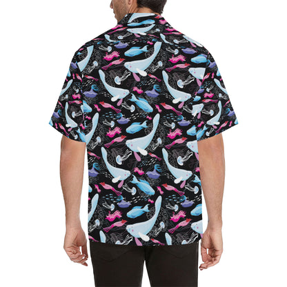 Manatee Pattern Print Design 02 Men's Hawaiian Shirt
