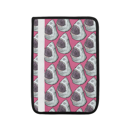 Great White Shark Pattern Print Design 01 Car Seat Belt Cover