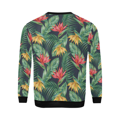 Bird Of Paradise Pattern Print Design BOP09 Men Long Sleeve Sweatshirt