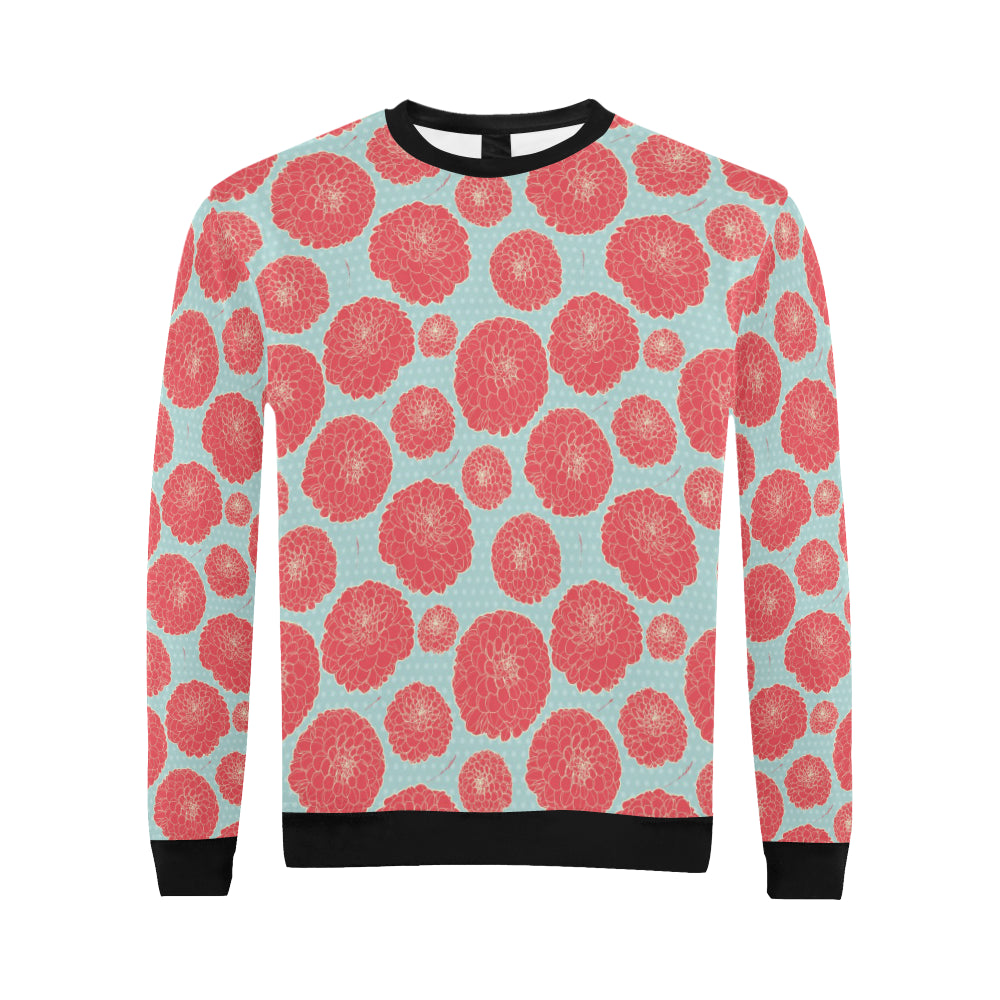 Marigold Pattern Print Design MR03 Men Long Sleeve Sweatshirt