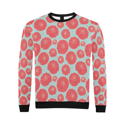 Marigold Pattern Print Design MR03 Men Long Sleeve Sweatshirt