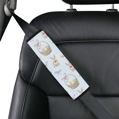 Rabbit Easter Eggs Pattern Print Design 03 Car Seat Belt Cover