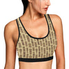 Totem Tiki Style Themed Design Sports Bra