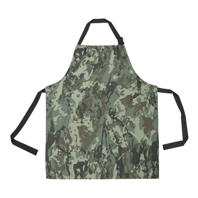 Camouflage Pattern Print Design 06 Apron with Pocket