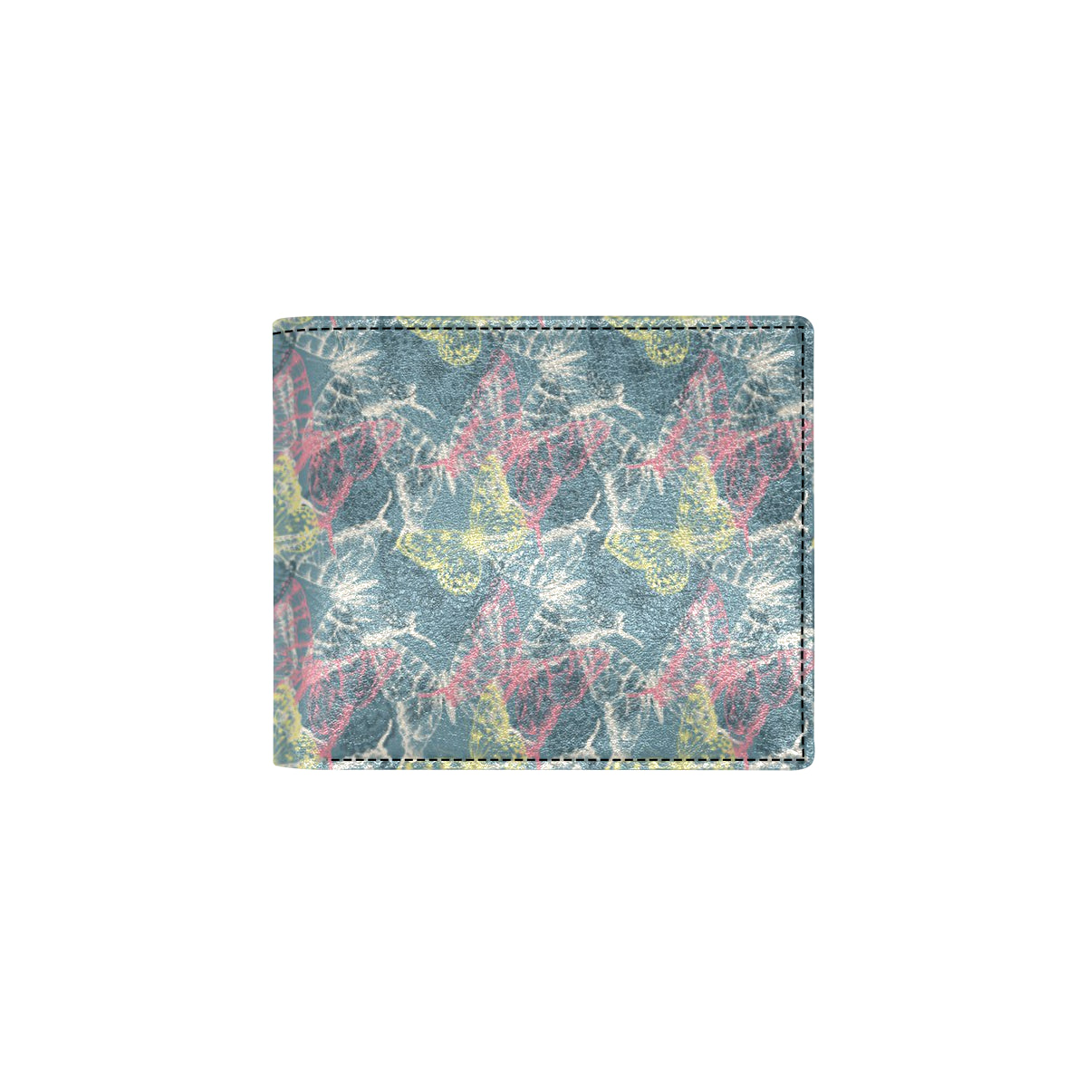 Butterfly Pattern Print Design 01 Men's ID Card Wallet