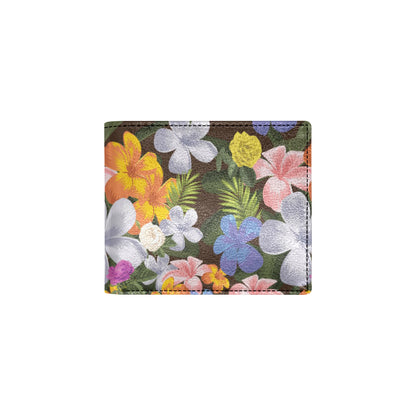 Plumeria Pattern Print Design PM03 Men's ID Card Wallet