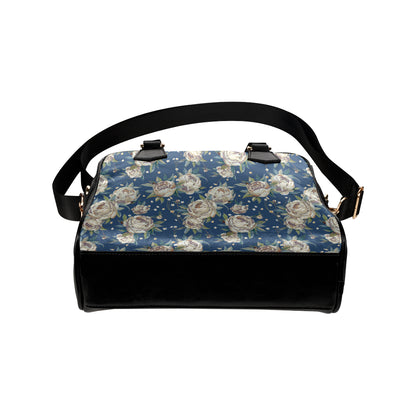 Peony Pattern Print Design A03 Shoulder Handbag