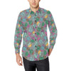 Cactus Colorful Print Pattern Men's Long Sleeve Shirt