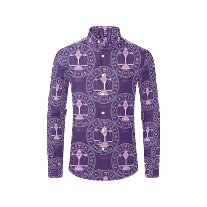 Libra Pattern Print Design 03 Men's Long Sleeve Shirt