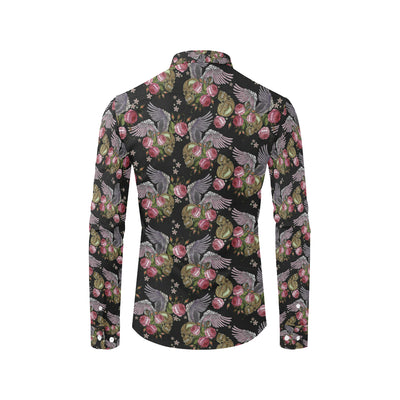 Angel Wings Pattern Print Design 06 Men's Long Sleeve Shirt