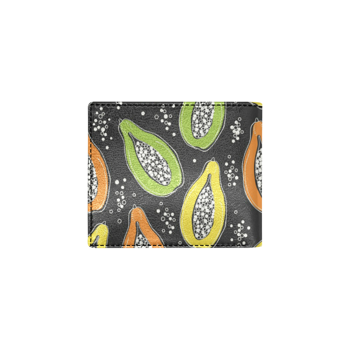Papaya Pattern Print Design PP05 Men's ID Card Wallet