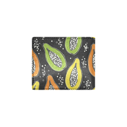 Papaya Pattern Print Design PP05 Men's ID Card Wallet