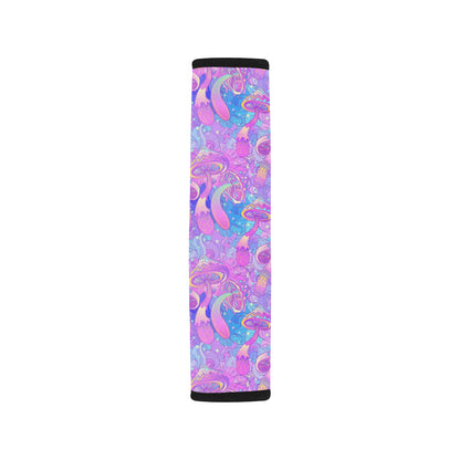 Psychedelic Trippy Mushroom Print Car Seat Belt Cover