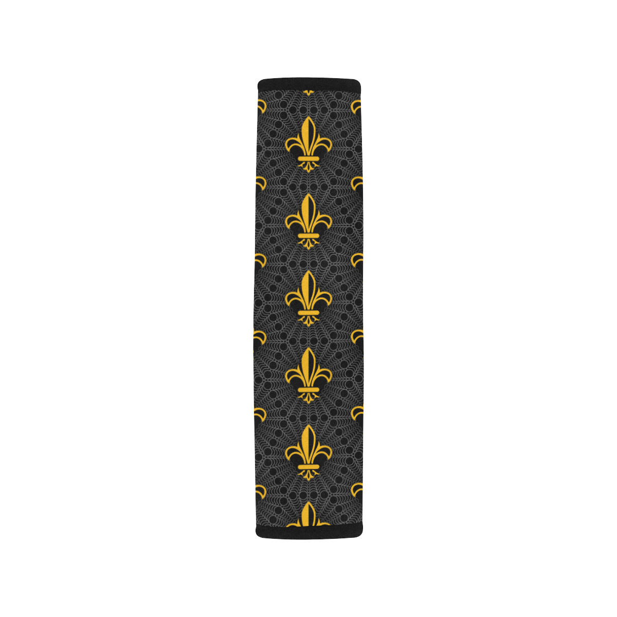 Fleur De Lis Gold Pattern Print Design 01 Car Seat Belt Cover