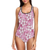 Cherry Blossom Pattern Print Design CB02 Women Swimsuit