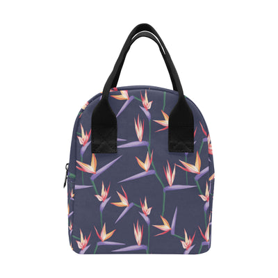 Bird Of Paradise Pattern Print Design BOP015 Insulated Lunch Bag