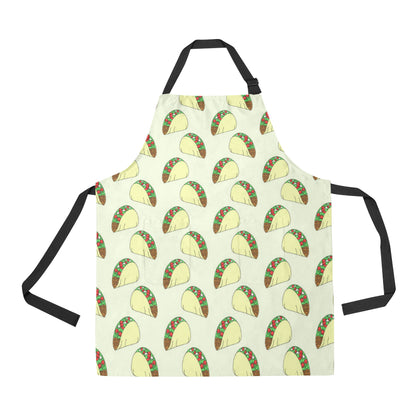 Taco Pattern Print Design TC05 Apron with Pocket
