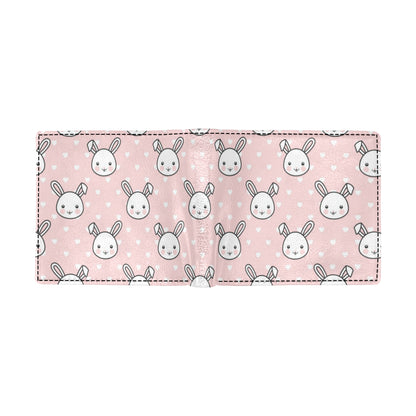 Rabbit Pattern Print Design RB02 Men's ID Card Wallet