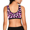 Pink Leopard Print Sports Bra