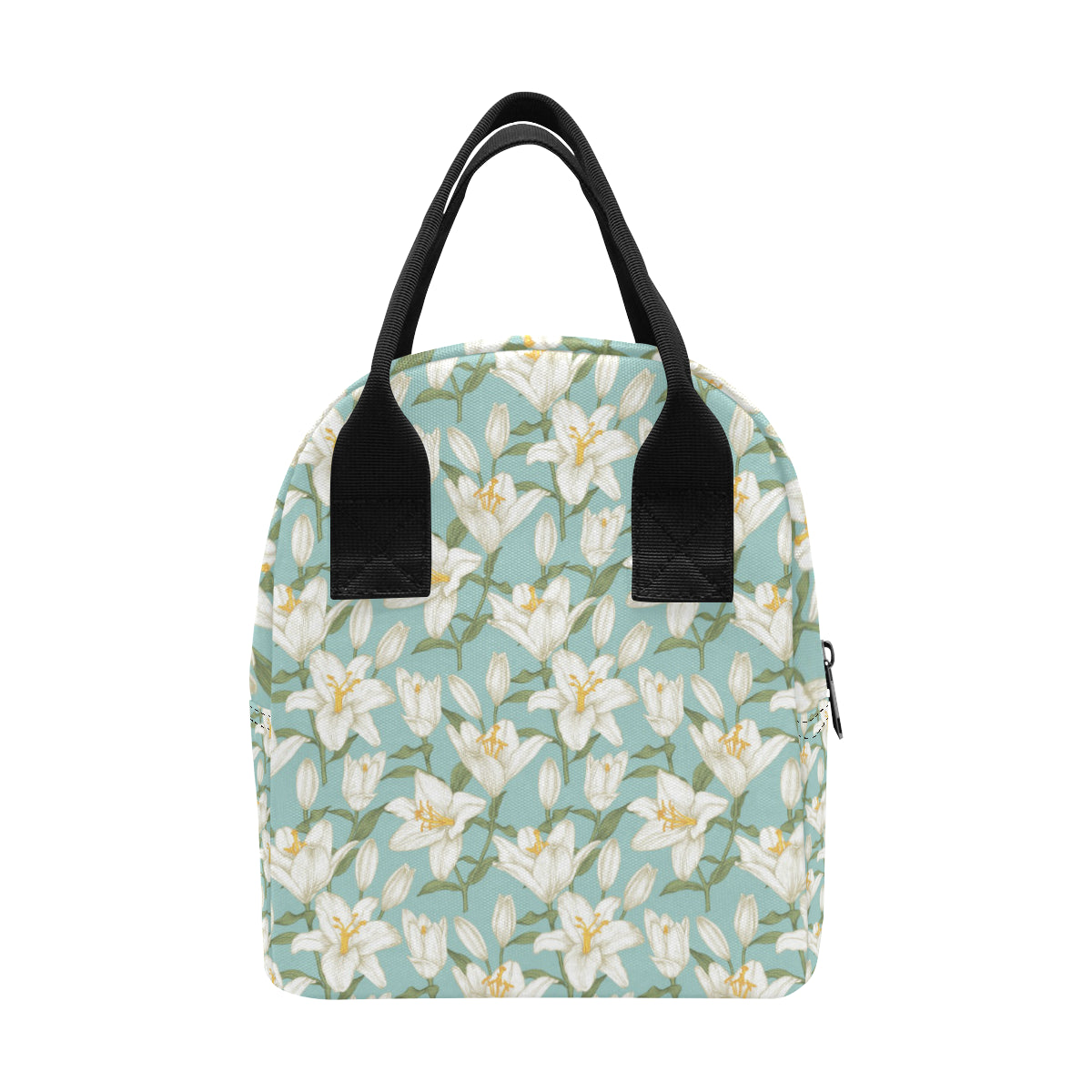 Lily Pattern Print Design LY09 Insulated Lunch Bag