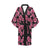 Lotus Pattern Print Design 03 Women's Short Kimono