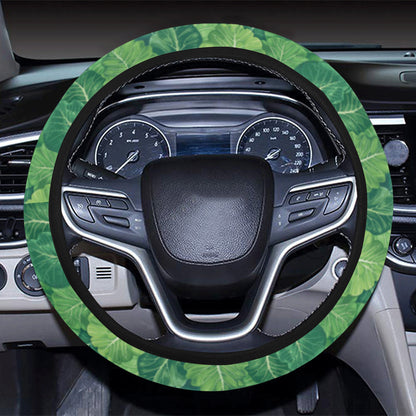 Cabbage Pattern Print Design 02 Steering Wheel Cover with Elastic Edge