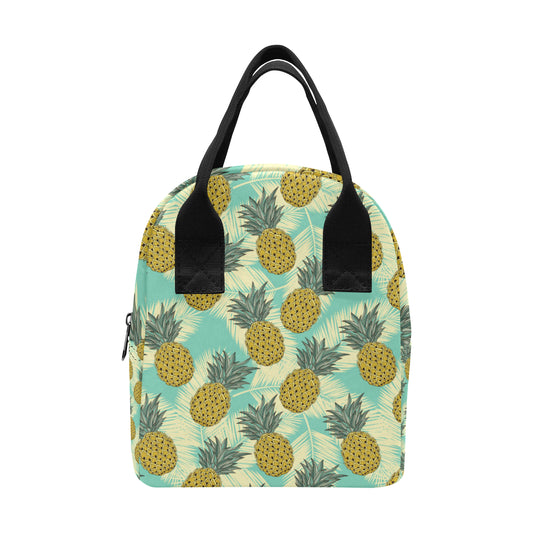 Pineapple Pattern Print Design PP03 Insulated Lunch Bag