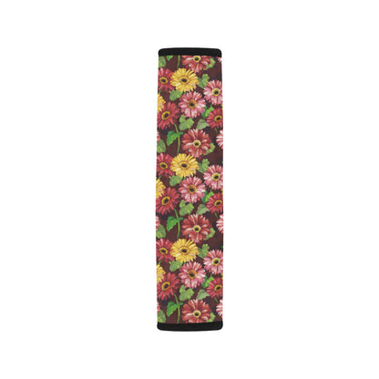 Daisy Gerbera Print Pattern Car Seat Belt Cover