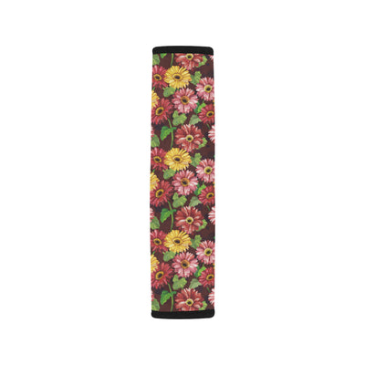 Daisy Gerbera Print Pattern Car Seat Belt Cover