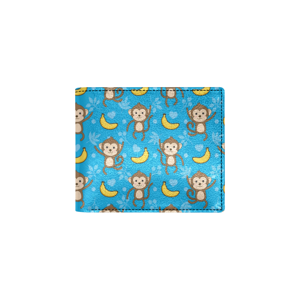 Monkey Pattern Print Design 05 Men's ID Card Wallet