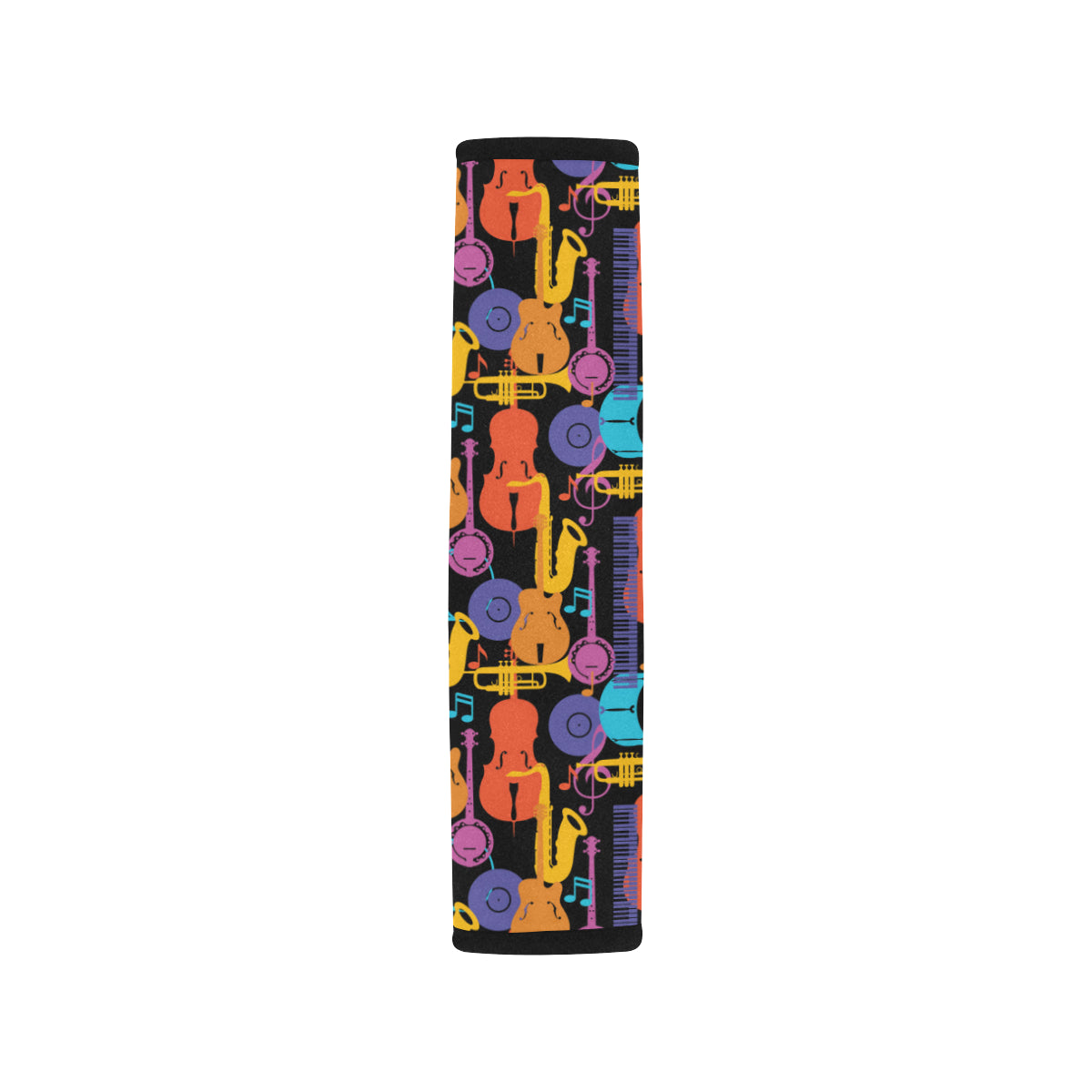 Jazz Pattern Print Design 03 Car Seat Belt Cover